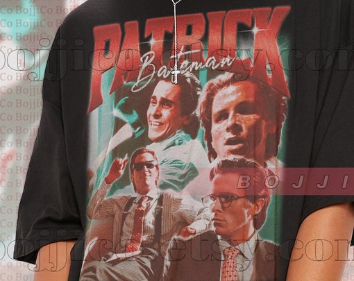 American Psycho Vintage Sweatshirt, Patrick Bateman Horror Film Shirt, Paul Allen Psycho Sweater - Image 4