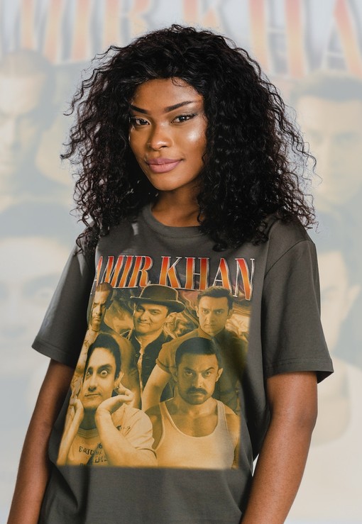 Amir Khan Homage Tshirt - Bollywood 3 Idiots Shirt - Movie Shirts for Men - Indian Cinema T-shirt