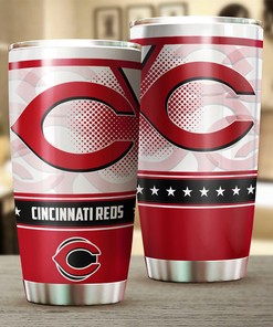 An Awesome and Unique Design for Loyal Fans - Cincinnati Reds MLB Tumbler with Personalized Tumbler and Custom MLB Logo