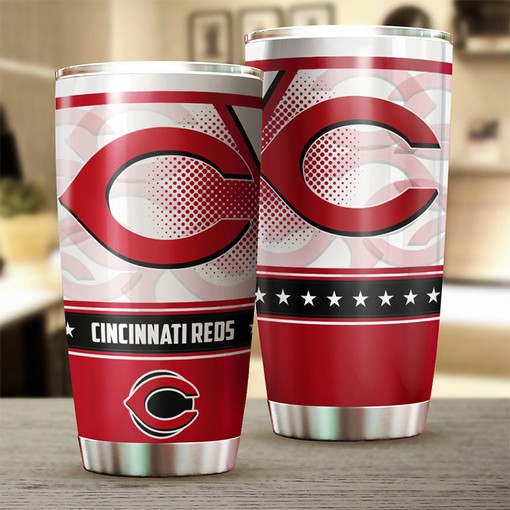 An Awesome and Unique Design for Loyal Fans - Cincinnati Reds MLB Tumbler with Personalized Tumbler and Custom MLB Logo