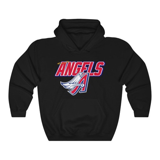 Anaheim Angels Angel Wing 90s MLB Hoodie Sweatshirt Sport Shirt - Retro NCAA Shirts - Image 3
