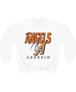 Anaheim Angels HALLOWEEN Retro MLB Hoodie Sweatshirt - Crewneck Style for Fans
