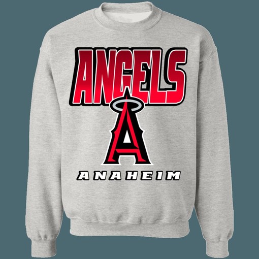 Anaheim Angels REDBLACK Retro MLB Hoodie Sweatshirt - Crewneck Style for True Fans - Image 4