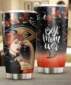 Anaheim Ducks NHL Tumbler NHL Logo Strong Mom Tumbler for Dedicated Fans, Perfect for Personalized Tumblers