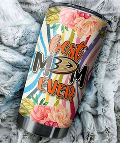 Anaheim Ducks NHL Tumbler - The Perfect Combination of Flowers and Mom