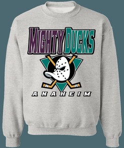 Anaheim Mighty Ducks 1990's Vintage NHL Hoodie Sweatshirt - Tee for Hockey Fanatics