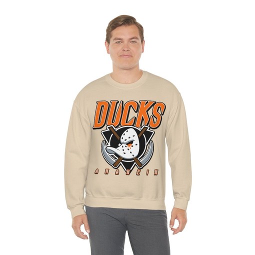 Anaheim Mighty Ducks HALLOWEEN Retro NHL Hoodie Sweatshirt - Tee for Die-Hard Fans - Image 4