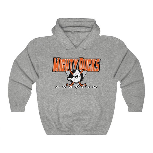 Anaheim Mighty Ducks Orange County Vintage NHL Sport Shirt - Heavyweight Hoodie Sweatshirt - Image 4