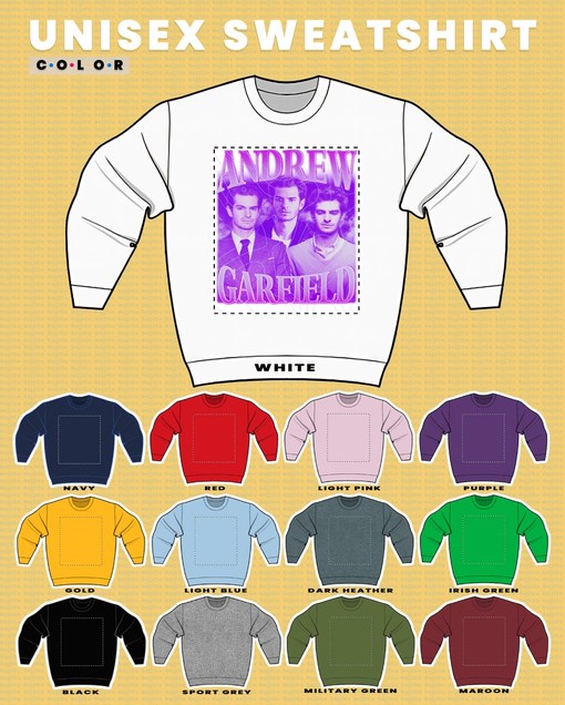 Andrew Garfield Homage Sweatshirt, Andrew Garfield Fan Tees, Andrew Garfield Merch Gift for Movie Fans - Image 3