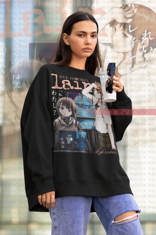 Anime 90s Lain Vintage Shirt - Lain Homage Tshirt