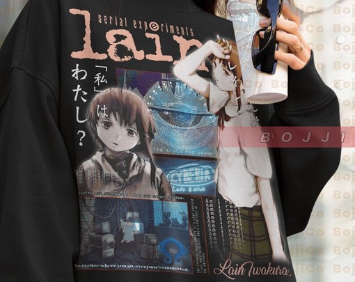 Anime 90s Lain Vintage Shirt - Lain Homage Tshirt - Image 4