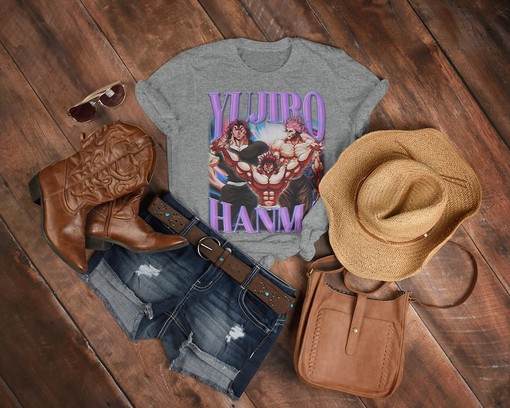 Anime Jack Hanma T-Shirt for Women, Yujiro Hanma Baki Boxing Tee, Baki the Grappler Shirt, Manga Movie Shirts for Men - Image 3