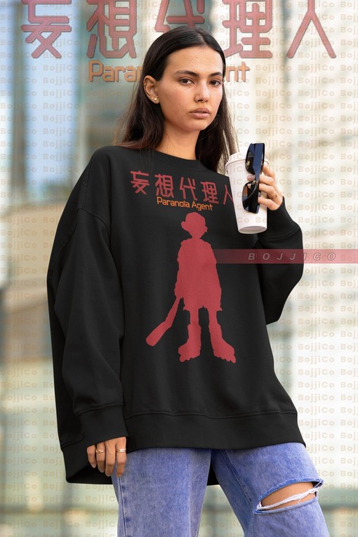 Anime PARANOIA AGENT Sweatshirt: Minimalist Movie Shirt with Cool Design for Fans