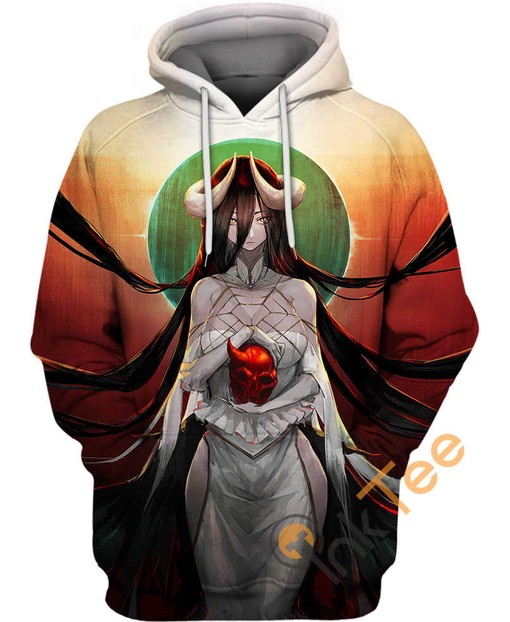 Anime Universe Of Albedo 3D Printed All Over Custom Hoodie