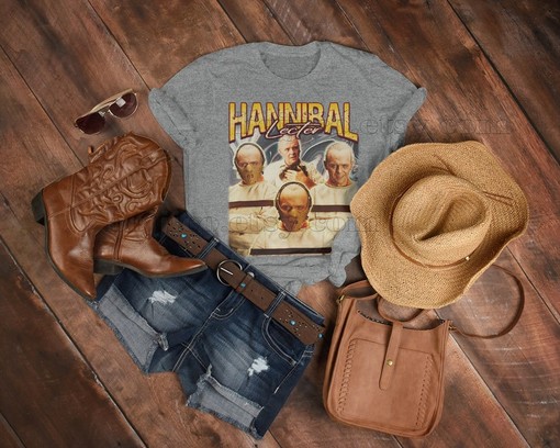 Anthony Hopkins Horror Movie Shirt, Silence of the Lambs, Red Dragon Tee, Hannibal Lecter Retro Film Tshirt - Image 3