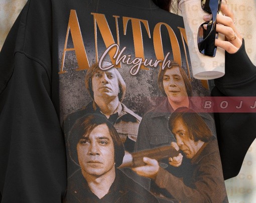 Anton Chigurh Call it Friend-o Sweatshirts, Killer Anton Chigurh T-shirts for Movie Fans, Javier Bardem Tshirt - Image 4