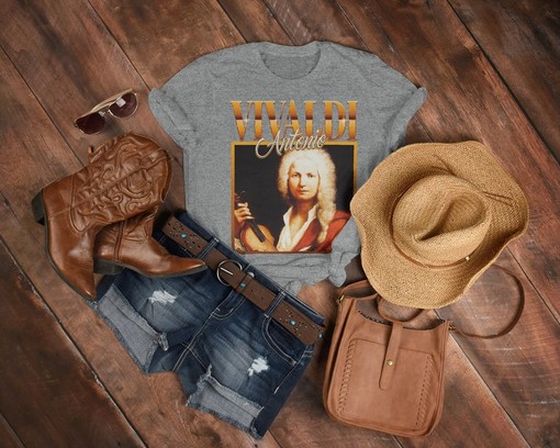 Antonio Vivaldi Classical Music Artist Tshirt, STORM Baroque Composer, Virtuoso Violinist Shirt - Image 3