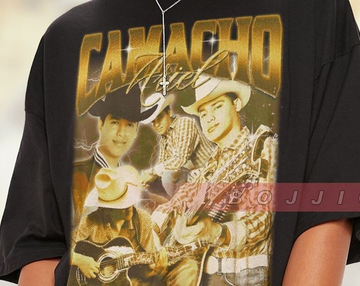 Ariel Camacho Vintage T-shirt - Mexican Corridos Retro 90s Shirt - Valentin Elizalde Fan Tee - Image 2