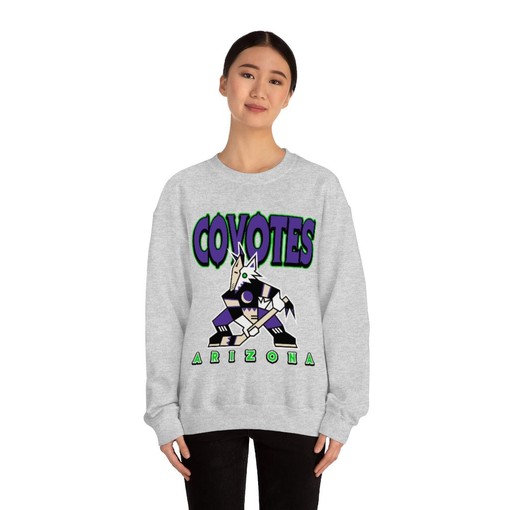 Arizona Coyotes HALLOWEEN Retro NHL Hoodie Sweatshirt - Tee for Die-Hard Fans - Image 2