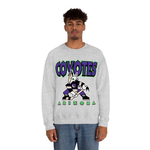 Arizona Coyotes HALLOWEEN Retro NHL Hoodie Sweatshirt - Tee for Die-Hard Fans - Image 3