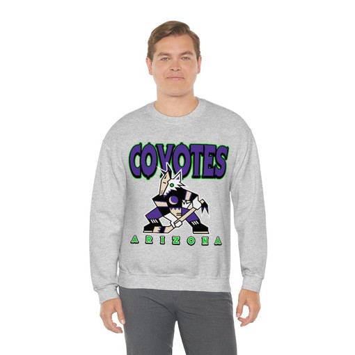 Arizona Coyotes HALLOWEEN Retro NHL Hoodie Sweatshirt - Tee for Die-Hard Fans - Image 4
