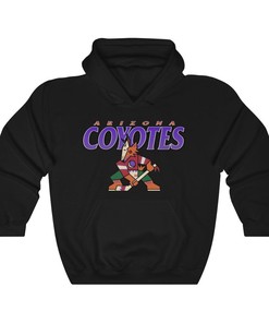 Arizona Coyotes Kachina Vintage 90's NHL Sport Shirt - Heavyweight Hoodie Sweatshirt for Hockey Lovers