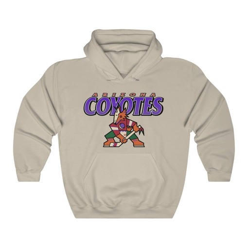 Arizona Coyotes Kachina Vintage 90's NHL Sport Shirt - Heavyweight Hoodie Sweatshirt for Hockey Lovers - Image 3