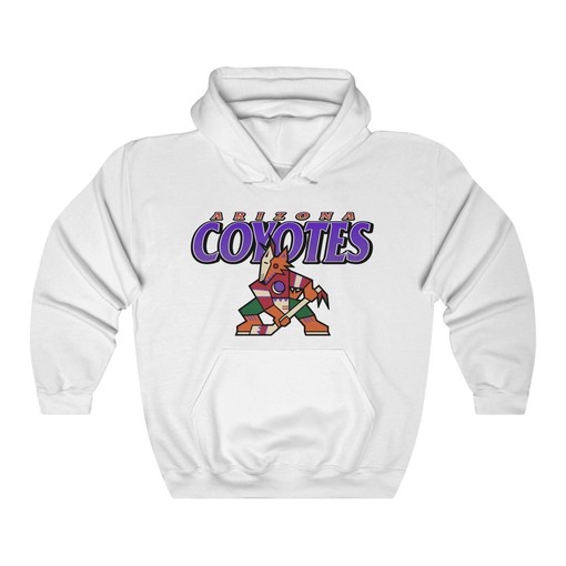 Arizona Coyotes Kachina Vintage 90's NHL Sport Shirt - Heavyweight Hoodie Sweatshirt for Hockey Lovers - Image 4