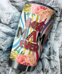 Arizona Diamondbacks Blooming Style Best Mom Ever Flower MLB Tumbler with a Unique and MLB Design