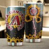 Arizona Diamondbacks Bright Flowers Sunflower MLB Tumbler with a Vibrant and MLB Design