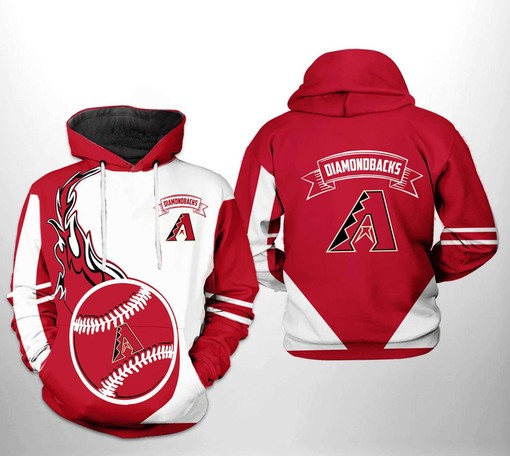 Arizona Diamondbacks Classic Full Size Print 3D Hoodie