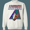 Arizona Diamondbacks Coyotes MASH-UP Vintage NHL MLB Hoodie Sweatshirt - Tee for Baseball Enthusiasts