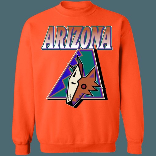 Arizona Diamondbacks Coyotes MASH-UP Vintage NHL MLB Hoodie Sweatshirt - Tee for Baseball Enthusiasts - Image 2