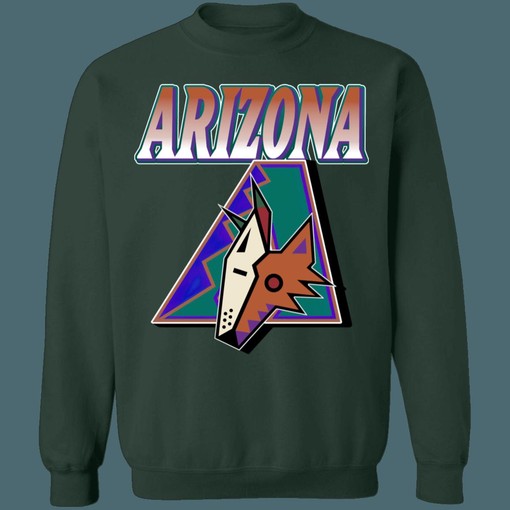 Arizona Diamondbacks Coyotes MASH-UP Vintage NHL MLB Hoodie Sweatshirt - Tee for Baseball Enthusiasts - Image 3