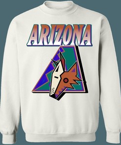 Arizona Diamondbacks Coyotes MASH-UP Vintage NHL MLB Sweatshirt Hoodie - Gifts for Baseball Fans