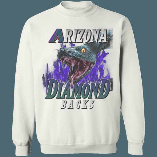Arizona Diamondbacks DBACKS Snake Vintage MLB Hoodie Sweatshirt - Ideal for Baseball Lovers - Image 3