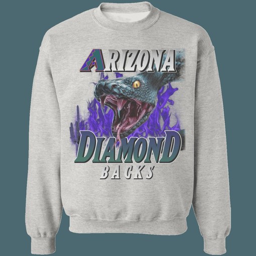 Arizona Diamondbacks DBACKS Snake Vintage MLB Hoodie Sweatshirt - Ideal for Baseball Lovers - Image 4