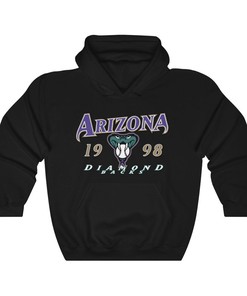 Arizona Diamondbacks Vintage 90's MLB Sport Shirt - Heavyweight Hoodie Sweatshirt for Baseball Fans