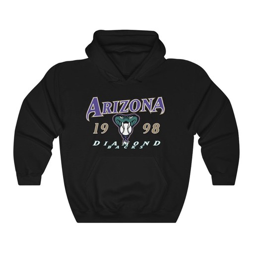 Arizona Diamondbacks Vintage 90's MLB Sport Shirt - Heavyweight Hoodie Sweatshirt for Baseball Fans