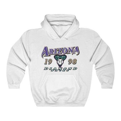 Arizona Diamondbacks Vintage 90's MLB Sport Shirt - Heavyweight Hoodie Sweatshirt for Baseball Fans - Image 2