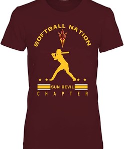 Arizona State Softball Nation Sun Devil Chapter T-Shirt