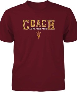 Arizona State Sun Devils Coach Love Inspire Slogan T-Shirt