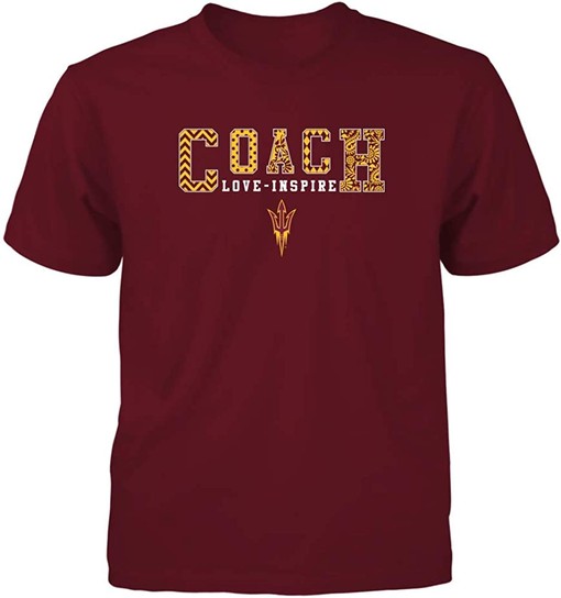Arizona State Sun Devils Coach Love Inspire Slogan T-Shirt