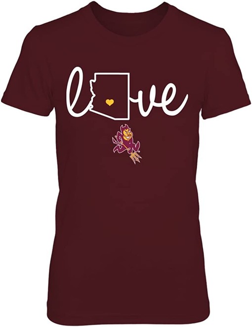 Arizona State Sun Devils Shirt State Love - Get Your NCAA Shirts for Fans Now