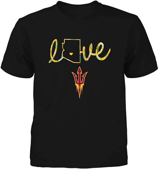 Arizona State Sun Devils State Love Cactus T-Shirt