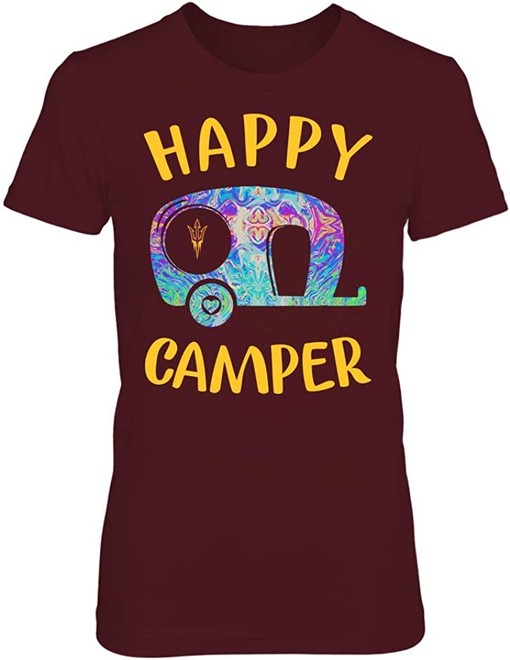 Arizona State Sun Devils T-Shirt - Camping, Perfect for All the NCAA Camping Fans