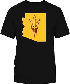 Arizona State Sun Devils T-Shirt - Logo State for NCAA Fans to Show Their team Spirit