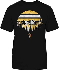 Arizona State Sun Devils Vintage T-Shirt - Camping Deeply Wild NCAA Tee