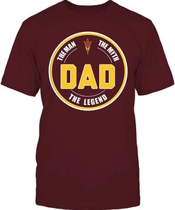 Arizona State Sun Devils Vintage T-Shirt - Dad, The Legend NCAA Tee