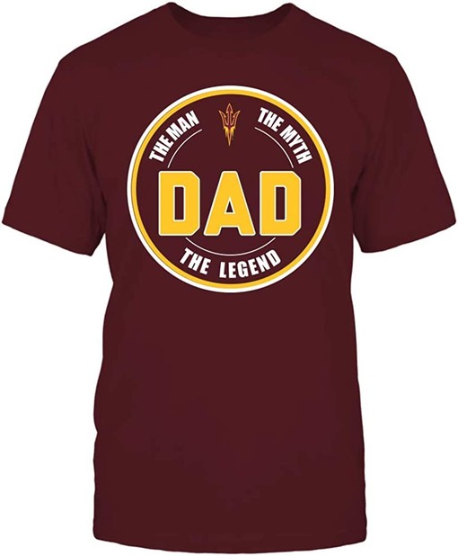 Arizona State Sun Devils Vintage T-Shirt - Dad, The Legend NCAA Tee